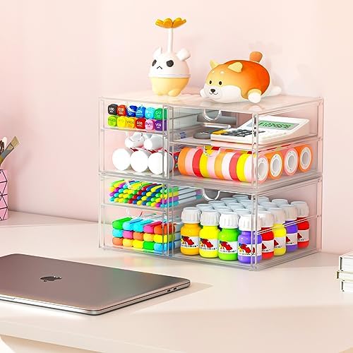 caktraie Acrylic 7-Drawer Makeup & Storage Organizer for Bath,Desk - Image 5