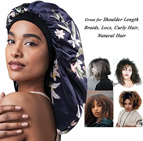 Long Satin Bonnet for Long Hair Large Sleep Cap for Women - Image 2