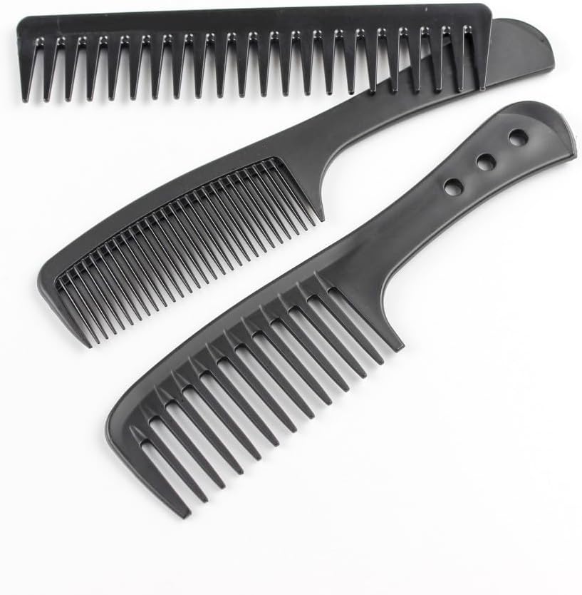 3 PCS Carbon Fiber Anti Static Comb, Heat Resistant Comb-Fine and Wide Tooth Hair Combs for Men and Women, Professional for Hair Stylist - Image 5