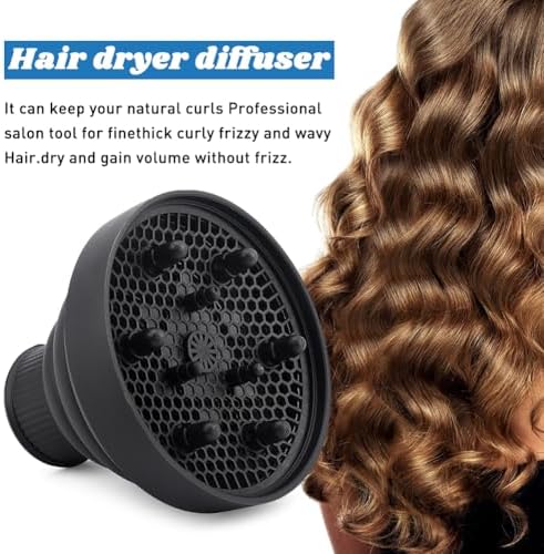 Collapsible Hair Dryer Diffuser for Nozzle 1.57 to 1.96 inches - Image 3