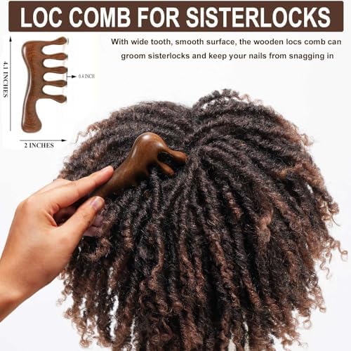Loc Brush for Dreads and Microlocs, Loc Comb for Sisterlocks - Image 3