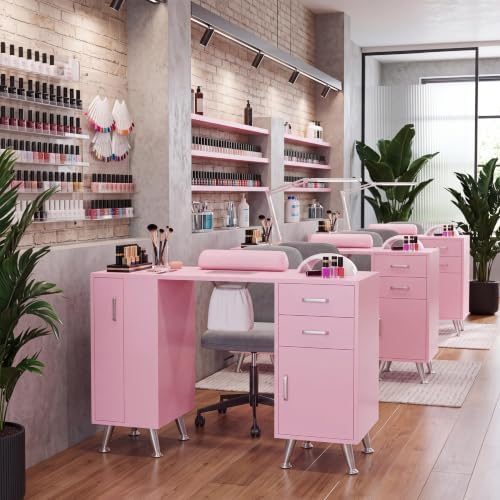 Garvee Professional Manicure Table with Dust Collector, Nail Desk Station - Image 2