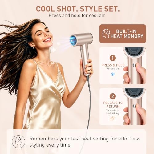 Mythsight StyleVibe High-Speed Ionic Hair Dryer with 3 Attachments - Image 6
