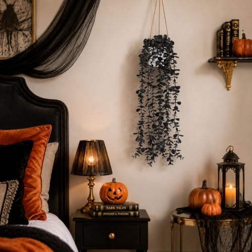 Der Rose Fake Hanging Gothic Plants for Halloween Party Decorations - Image 6