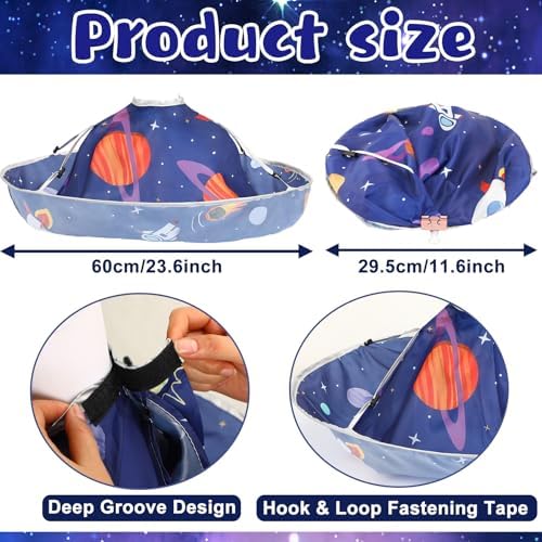 FEBSNOW Kids Hair Cutting Cape Adjustable Haircut Cape Umbrella for Child - Image 2