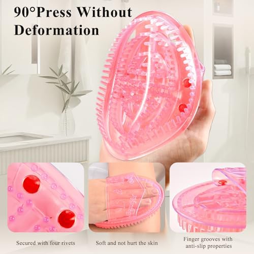2Pcs Meridian Massage Brush, Upgrade Pro Meridian Brush for Belly - Pink - Image 7
