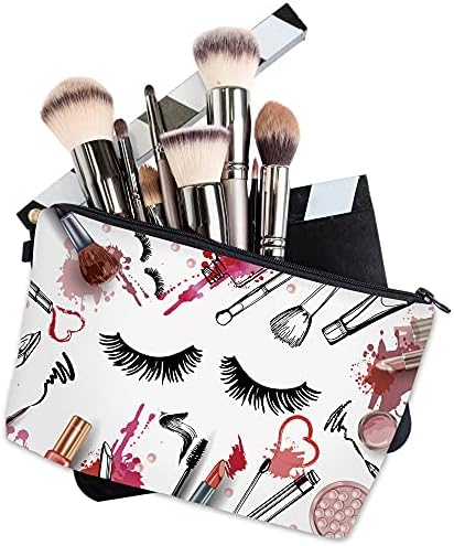 Deanfun Makeup Case Small, Cosmetic Zipper Bag Waterproof for Purse Mini, Women Cute Traveling Accessories Pouch for Ladies Thanksgiving Gifts(D2-55243) - Image 3