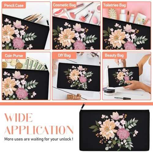 Legigo Blank Canvas Bags Zipper Pouch Makeup Bags Pencil Pouch Bulk - Image 5