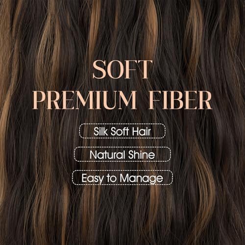 Rich Choices Hat Wigs for Women,Olive Green Baseball Cap with Hair Extensions for Women,Caps with Wavy Curly Synthetic Long Hair Attached Adjustable Baseball Cap Wig 18 Inch Black Hair - Image 3