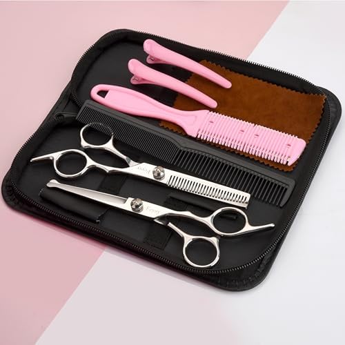 Hair Cutting Scissors Thinning Shears Set for Kids, Fcysy 6 in Children Safety Round Tip Haircut Shears Kit, Stainless Steel Hair Cutting Tools for Toddlers, Boys & Girls Home Use Grooming - Image 5