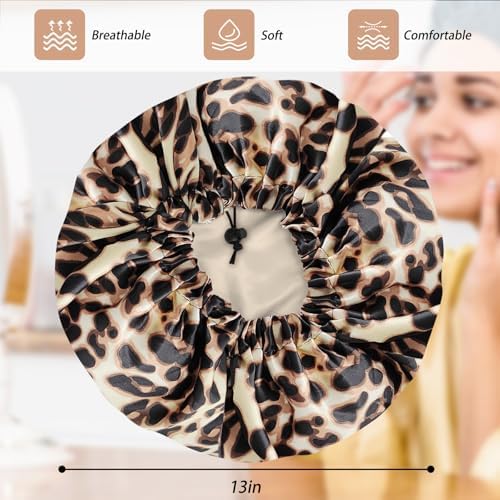 Edoneery Satin Bonnet for Sleeping Women, Double Layer Adjustable Sleep Cap - Image 6