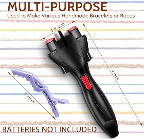Honoson 7 Pcs Automatic Hair Twister Machine with Comb Clips, Multicolored - Image 3