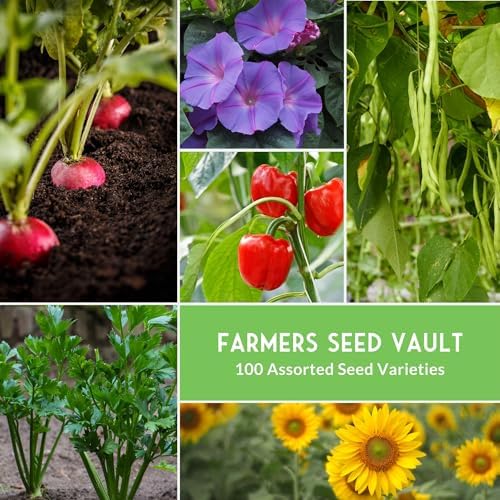 Farmer Seed Vault – 100 Packs of Seed for Heirloom Vegetable Gardens - Image 3