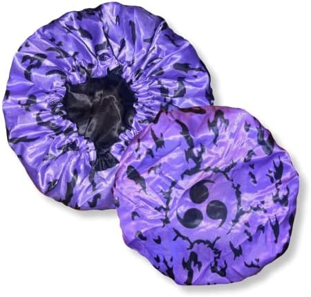 Large Silky Design Anime Bonnet with Elastic Soft Band Adjustable for Women and Men, Comfortable Satin Fabric, CursedM B by CrownLimitedSupply