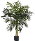 Nearly Natural 4 ft Artificial Golden Cane Palm Tree with Nursery Pot by NearlyNatural