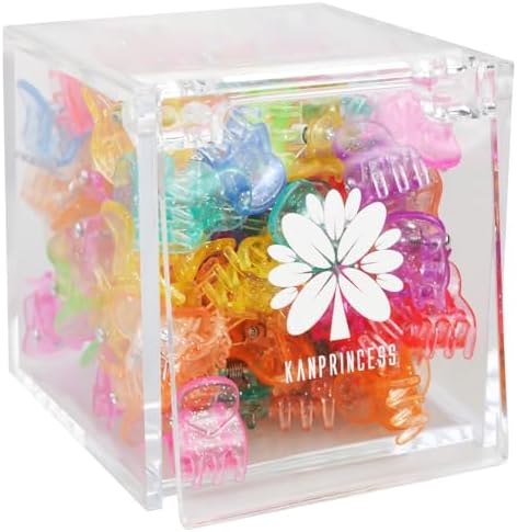 KANPRINCESS 70PCS Mini Hair Clips with Fancy Box Classics Small Claw Clips for Women and Girls Hair Accessories for Gift(SET10) by KANPRINCESS
