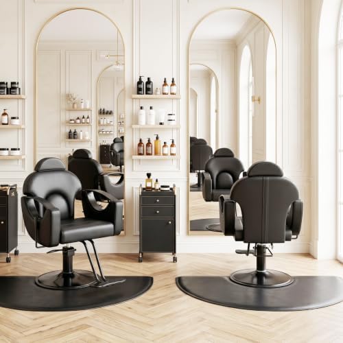 Salon Chair for Hair Stylist Reclining Barber Chair for Home Barbershop - Image 3