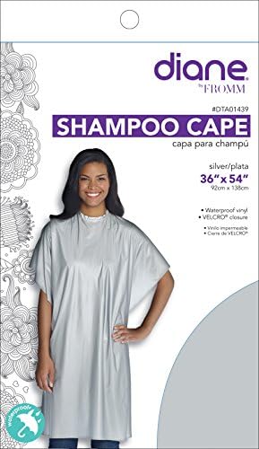 Diane Shampoo Cape, Silver, 36 x 54 Inches by Diane