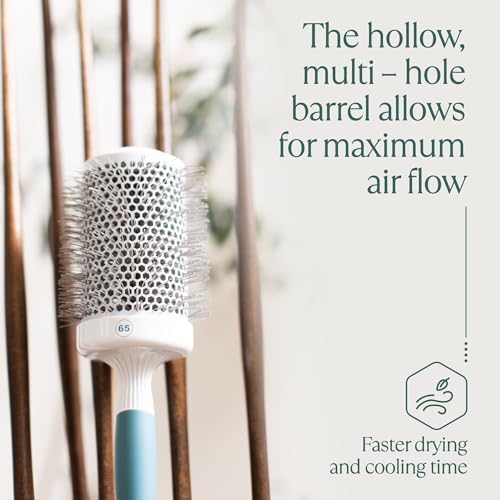 Round Brush for Blow Drying - Extra Large Ceramic Ion Thermal Barrel for Precise Styling and Maximum Volume - Lightweight Hair Brush for Smooth Manageable Hair (Bristle 3.4 in, Barrel 2.5 in) - Image 6