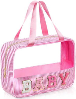 Sanwuta Clear Seersucker Baby Bag, Light Pink by Sanwuta