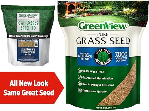 GreenView Pure Grass Seed Kentucky Bluegrass Blend, 7 lb. Bag - Image 2