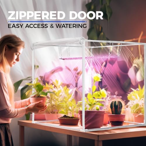 Barrina CX60 Indoor Greenhouse with Grow Light 40W Full Spectrum 23x23x23IN - Image 3