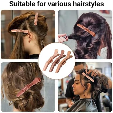 Ella & Sara 24PCS Alligator Hair Clips for Styling Professional Hairdressing Styling Sectioning Clips - Salon Alligator Clips for Thick Hair - Haircut Accessories Hairgrips for Women Girls - Image 6