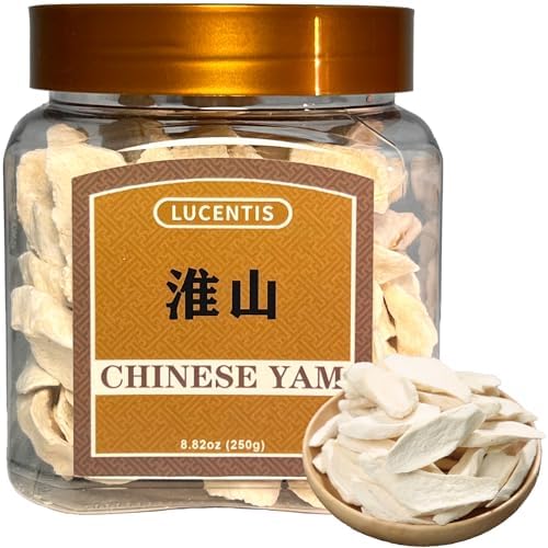 Dried Chinese Yam Slices (铁棍山药片) | Huai Shan 淮山 | Dioscorea Polystachya Root | Herbal Tea, Congee & Soup Ingredient | 250g / 8.81oz by Unknown