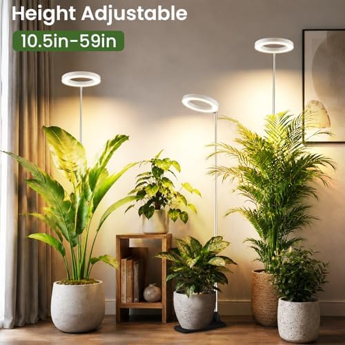 Grow Lights for Indoor Plants, 6.3" Full Spectrum Plant Light with Base - Image 4