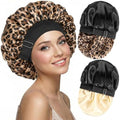2PCS Silk Hair Bonnet for Sleeping Women - Satin Bonnet for Sleeping Double Layer Adjustable Sleep Cap for Curly Hair by BESTCHOICEFORYOU%EF%BC%81