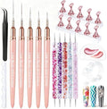Artdone Nail Art Pens And Brushes Set With Liner Paint Dotting Tools by Artdone