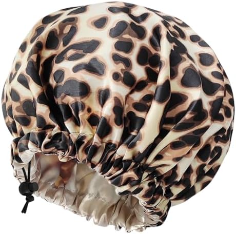 Edoneery Satin Bonnet for Sleeping Women, Double Layer Adjustable Sleep Cap by Edoneery