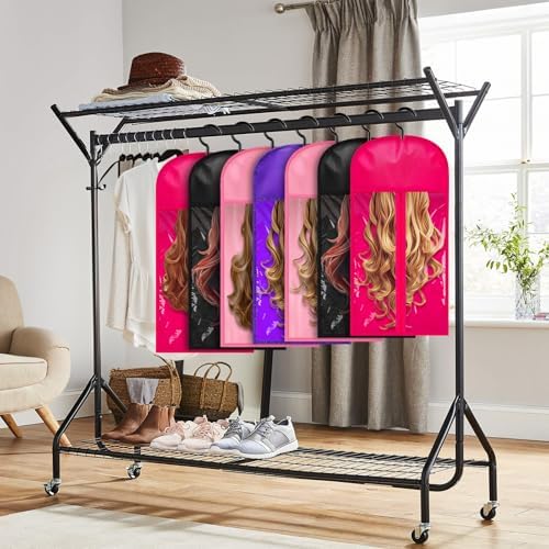6 Pcs Hair Extension Holder, Black, 23.5 in - Image 6