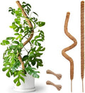 2 Pack 25" Moss Pole, Bendable Moss Pole for Plants Monstera, Moss Poles for Climbing Plants Indoor, Handmade Coco Coir Plant Pole Sticks Support Stakes for Potted Plants by Soupiar