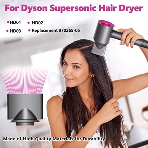 Styling Concentrator Attachment Nozzles for Dyson Supersonic Hairdryer HD01 HD02 HD03 Hair Dryer Tools Accessaries Parts Black - Image 3
