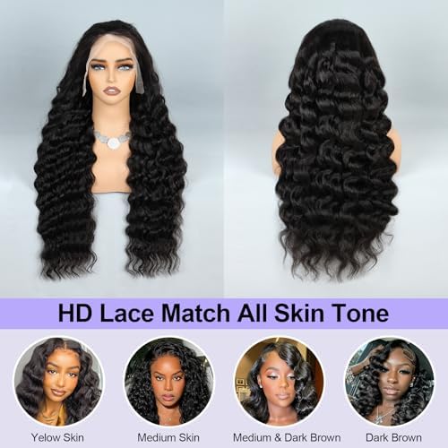 13x4 Loose Wave Lace Front Wigs Human Hair 250% Density Pre Plucked 20 Inch - Image 3