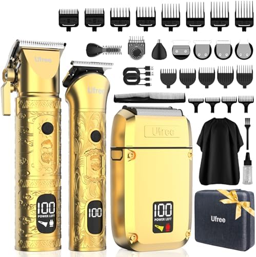 Ufree Hair Clippers for Men, Beard Trimmer, Foil Shaver 3-in-1 Grooming Kit by Ufree