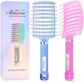 Bsisme Hair Brush Set, Detangler Curved Vent Hairbrush Faster Blow Drying by Bsisme