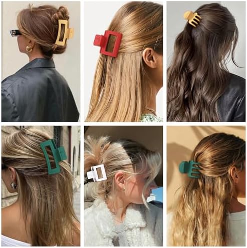 SMKSL 12 Pcs Hair Claw Clips for Women & Girls 3 Styles Hair Accessories - Image 6