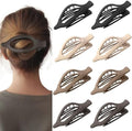 8 Pack French Flat Hair Clips for Women– Large Matte No-Slip Claw Barrettes in Black, Beige, Light Brown & Dark Brown,Strong Hold for Thick & Thin Hair by CentStar