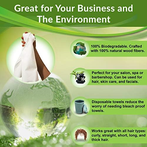 FRAMAR Biodegradable Salon Towels for Hair Stylist, Hair Towels for Women - Image 2
