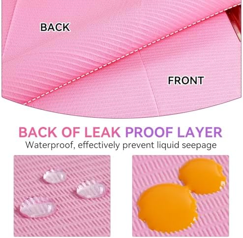 Makartt Disposable Nail Mats, 50 Pcs 3-Ply Absorbent Nail Table Pads with PE Backing, 18” x 13” Nail Desk Protection for Manicure Pedicure, Acrylic Gel Practice, Salon & Home DIY (Pink) (Pack of 3) - Image 3