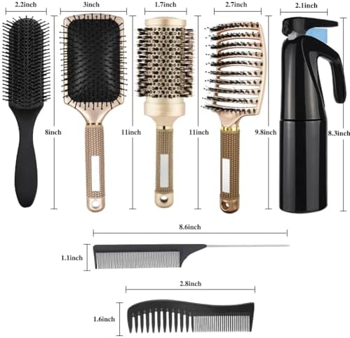 8pcs Hair Brush Set for Women Hair Styling Designed for Family Daily Care - Image 7