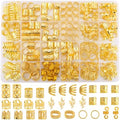 ROSYGLIMM 290Pcs Gold Hair Clips Jewelry for Braids Dreadlock Loc by Unknown