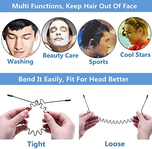 bodbop Metal Hair Band for Men Headband Sports Hairband Non Slip Women Hoop - Image 5