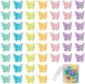 50 Pieces Assorted Color Butterfly Hair Clips, Beautiful Mini Butterfly Hair Clips Hair Accessories for Women and Girls (50 Pack Macarons) by Ruocce