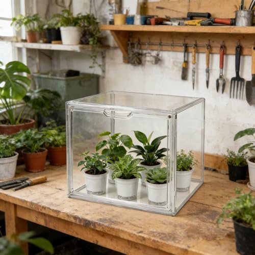 Mini Greenhouse for Indoor for Small Plants, 14"×8.5"×10.5" - Image 3