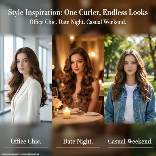 Heatless Curls Overnight, Soft Hair Curlers to Sleep in for Long Hair, Velvet Heatless Hair Curler for Overnight Blowout Waves with Styling Comb - Image 6