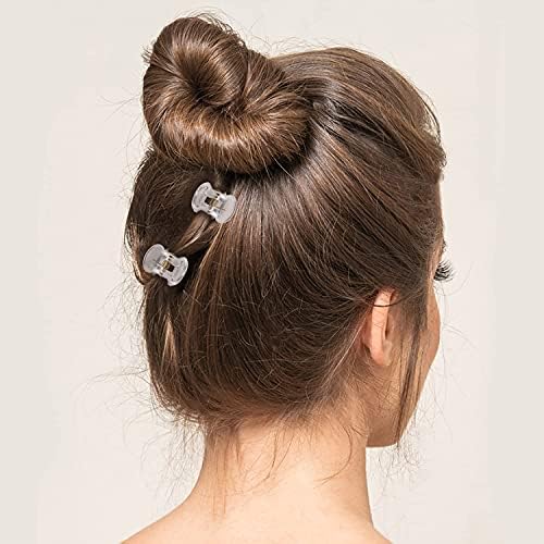 YOHAMA 36PCS Clear Mini Hair Claw Clips for Women & Girls Bangs Clamp Clip - Image 4