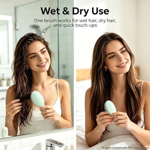 12 pcs Mini Hair Brush,Small Brush for Most Hair Types - Image 4